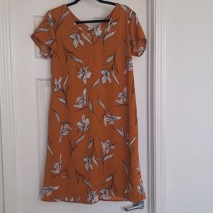 A New Day floral shift‎ dress, M
